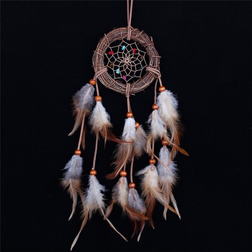 Rattan Dream Catcher with Feathers